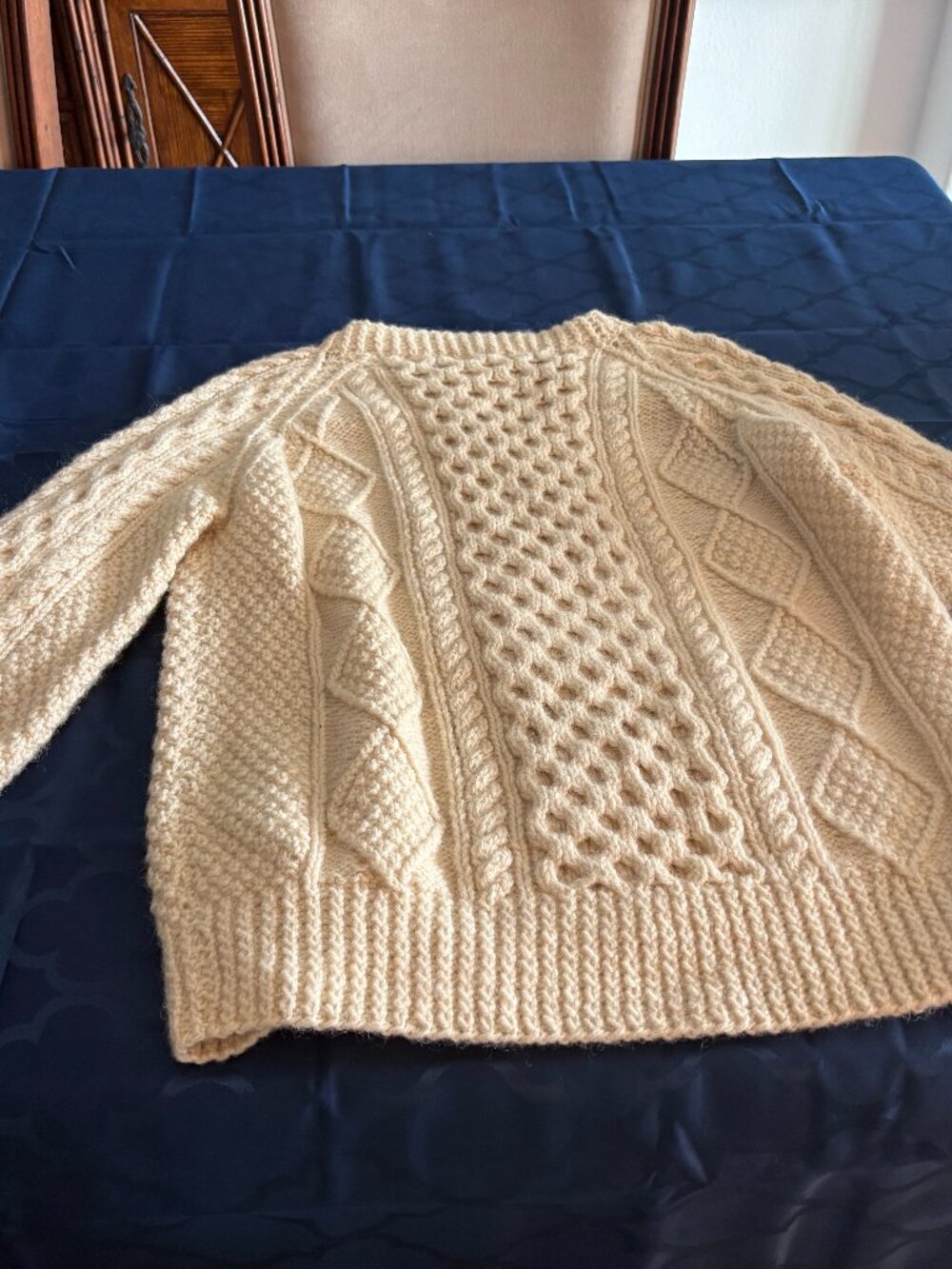 Beautiful Hand knitted Aran Sweater from Ireland